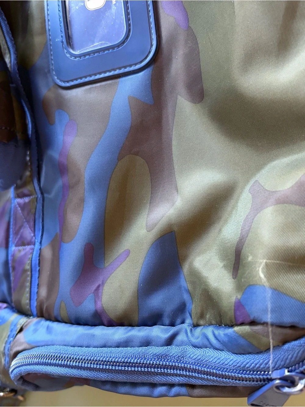 Lug Boxer Duffel Bag Blue Green Purple Camo Print